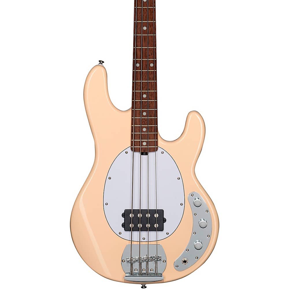 Sterling by Music Man StingRay Ray4 Electric Bass Vintage Cream White Pickguard