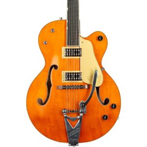 Gretsch Guitars G6120T-BSSMK Brian Setzer Signature Nashville Hollowbody '59 Smoke With Bigsby Electric Guitar Smoke Orange Lacquer