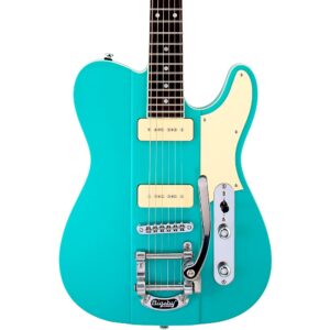 Reverend Greg Koch Signature Gristlemaster 90 Ebony Fretboard Electric Guitar Turquoise