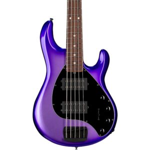 Ernie Ball Music Man StingRay5 Special HH 5-String Electric Bass Guitar Grape Crush