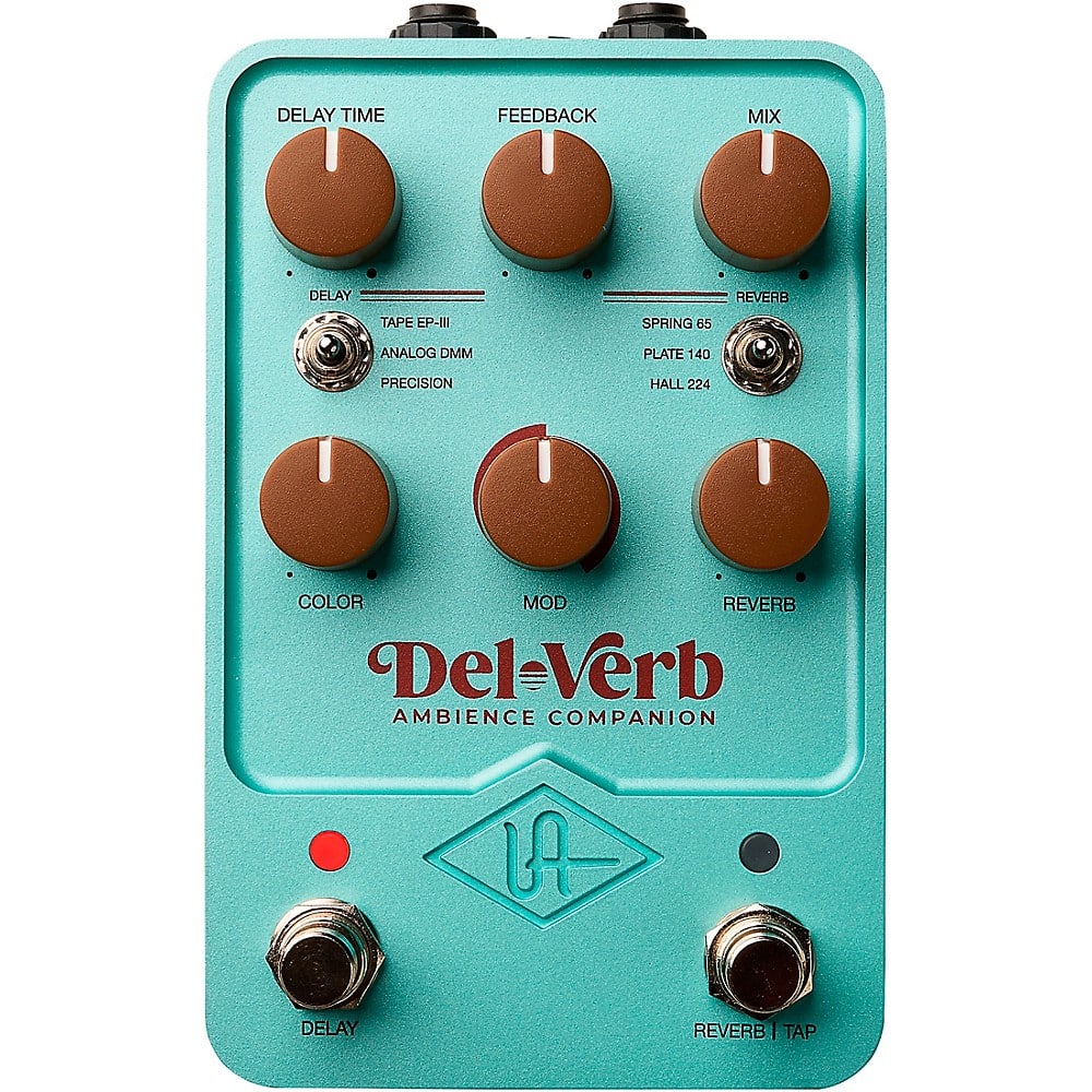 Universal Audio UAFX Del-Verb Ambience Companion Effects Pedal Turquoise