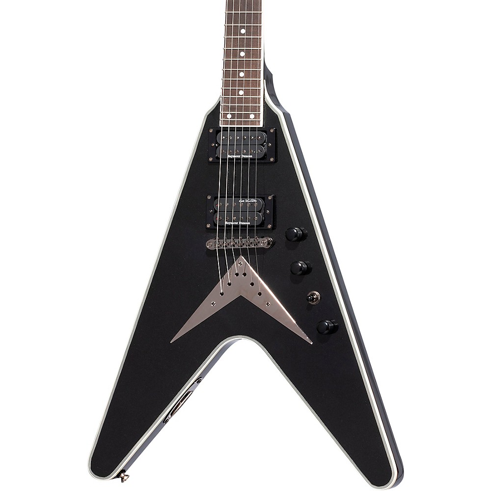 Epiphone Dave Mustaine Flying V Custom Electric Guitar Black Metallic