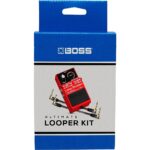 BOSS RC-1 Ultimate Looper Kit With Effects Pedal and Two 6in Patch Cables Red