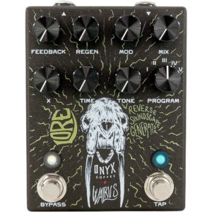 Walrus Audio Lore Reverse Soundscape Generator Delay/Reverb/Pitch/Modulation Effects Pedal - Onyx Edition Black