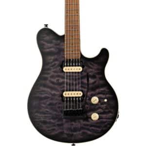 Ernie Ball Music Man Axis Super Sport Quilt Top (satin) Electric Guitar Charcoal Cloud